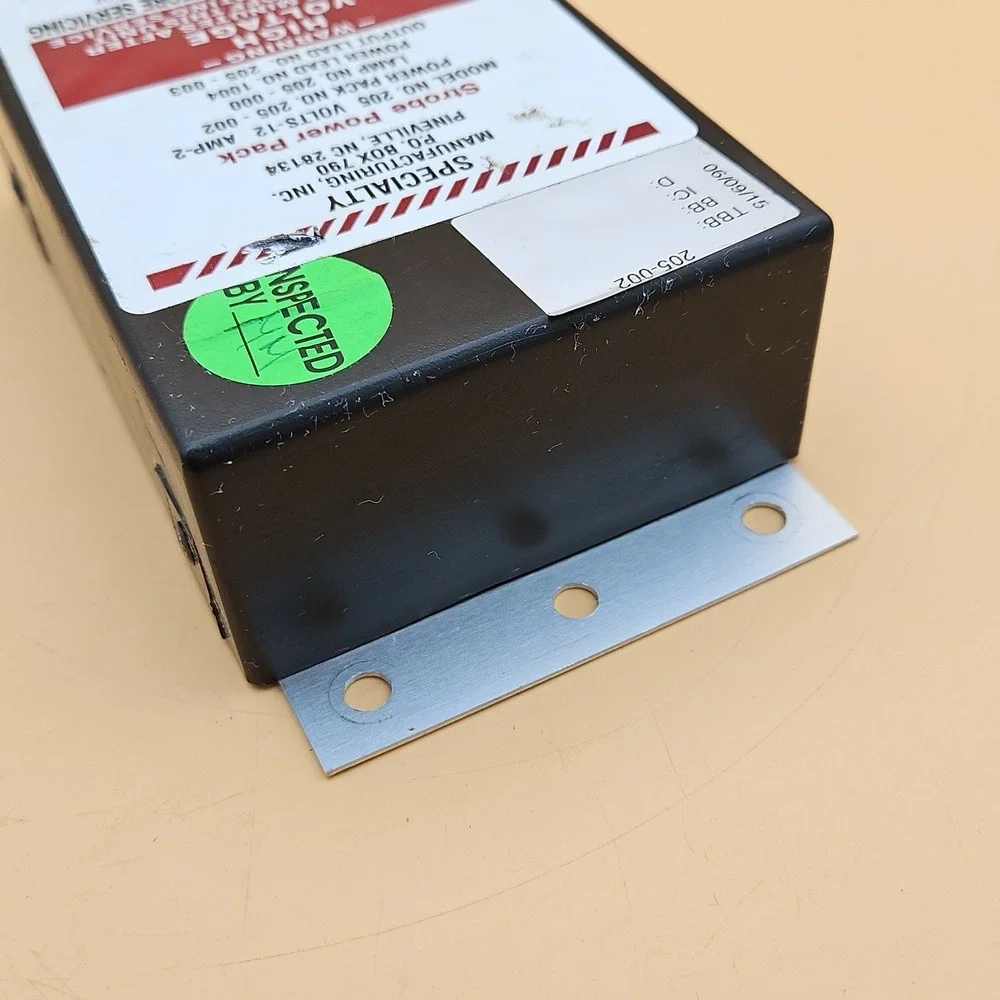 Specialty Manufacturing Strobe Power Pack Model 205 12v‎ 2amp